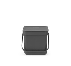 BRABANTIA - SORT&GO KOYU GRİ ÇÖP KOVASI 3L