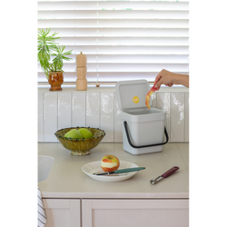 BRABANTIA - SORT&GO LIGHT GREY ÇÖP KUTUSU 3L (1)