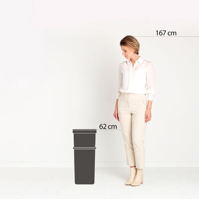 SORT&GO RECYCLE LIGHT GREY ÇÖP KOVASI 40L
