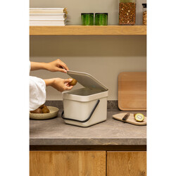 SORT&GO SOFT BEIGE ÇÖP KOVASI 6L - Thumbnail