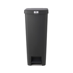 BRABANTIA - STEPUP KOYU GRİ PLASTİK PEDALLI ÇÖP KUTUSU 40L