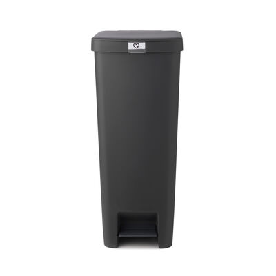 STEPUP KOYU GRİ PLASTİK PEDALLI ÇÖP KUTUSU 40L
