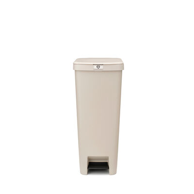 STEPUP SOFT BEIGE PLASTİK PEDALLI ÇÖP KUTUSU 40L