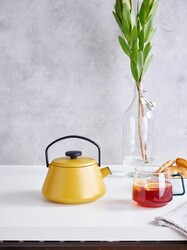 BRABANTIA - T-TIME MUSTARD YELLOW DEMİR DÖKÜM DEMLİK (1)