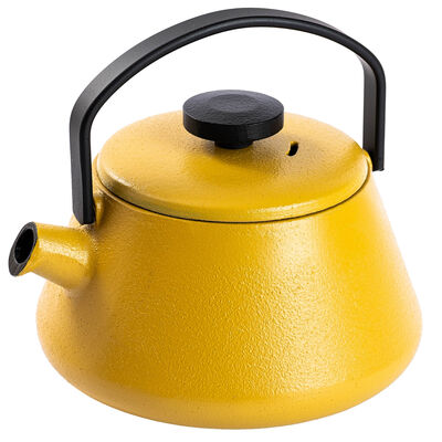 T-TIME MUSTARD YELLOW DEMİR DÖKÜM DEMLİK