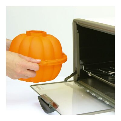 LEKUE TURUNCU SİLİKON HALLOWEEN BALKABAĞI ŞEKİLLİ 3D KEK KALIBI
