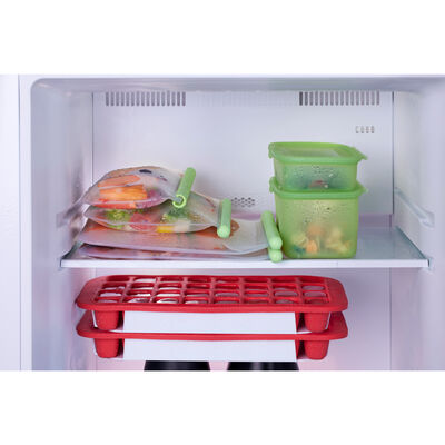 LEKUE YEŞİL 3LÜ YENİDEN KULLANILABİLİR SİLİKON DÜZ SAKLAMA POŞETİ SETİ